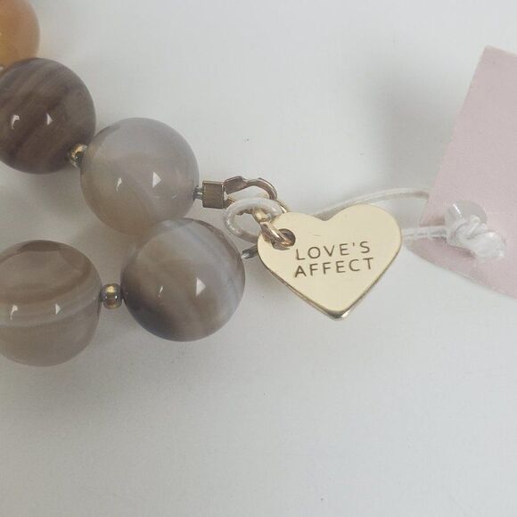 Love's Affect Natural Genuine Gemstone Stone Bead Tassel Handmade USA Necklace - Picture 11 of 16